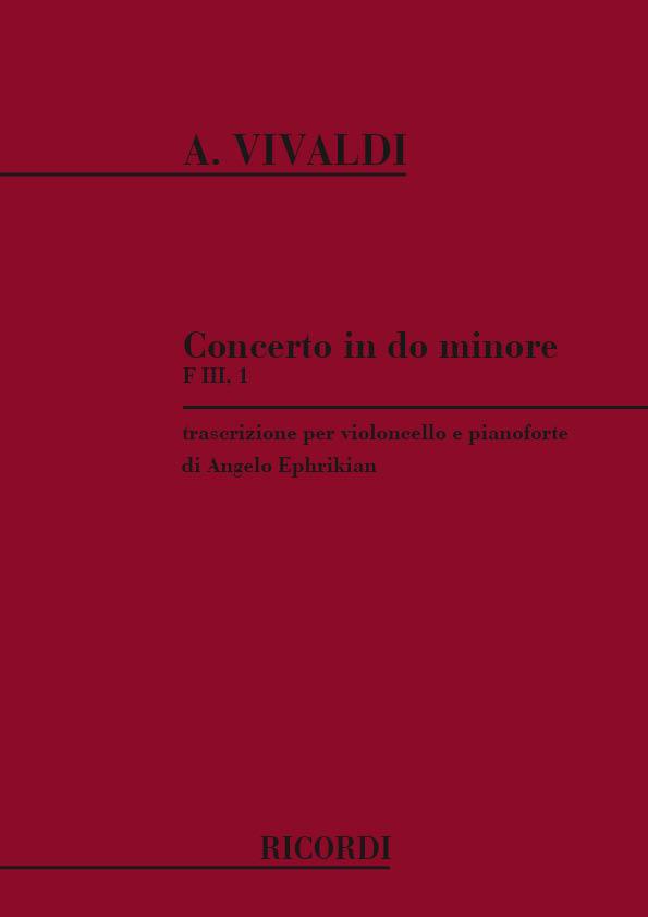Concerto In C Minor RV401 - F Iii-1 - Tomo 19  Riduzione Per Violoncello E Pianoforte - violoncello a klavír